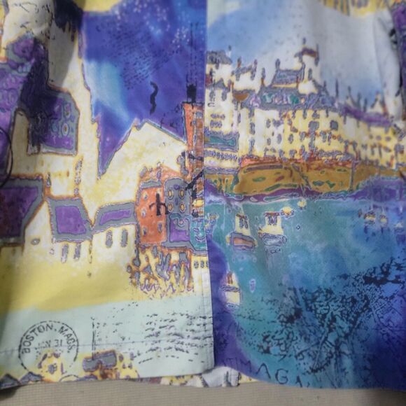 Chico's Colorful Jacket Women's Size 2 Travel Lover Vacation Wear Fun Colorful - Picture 15 of 15